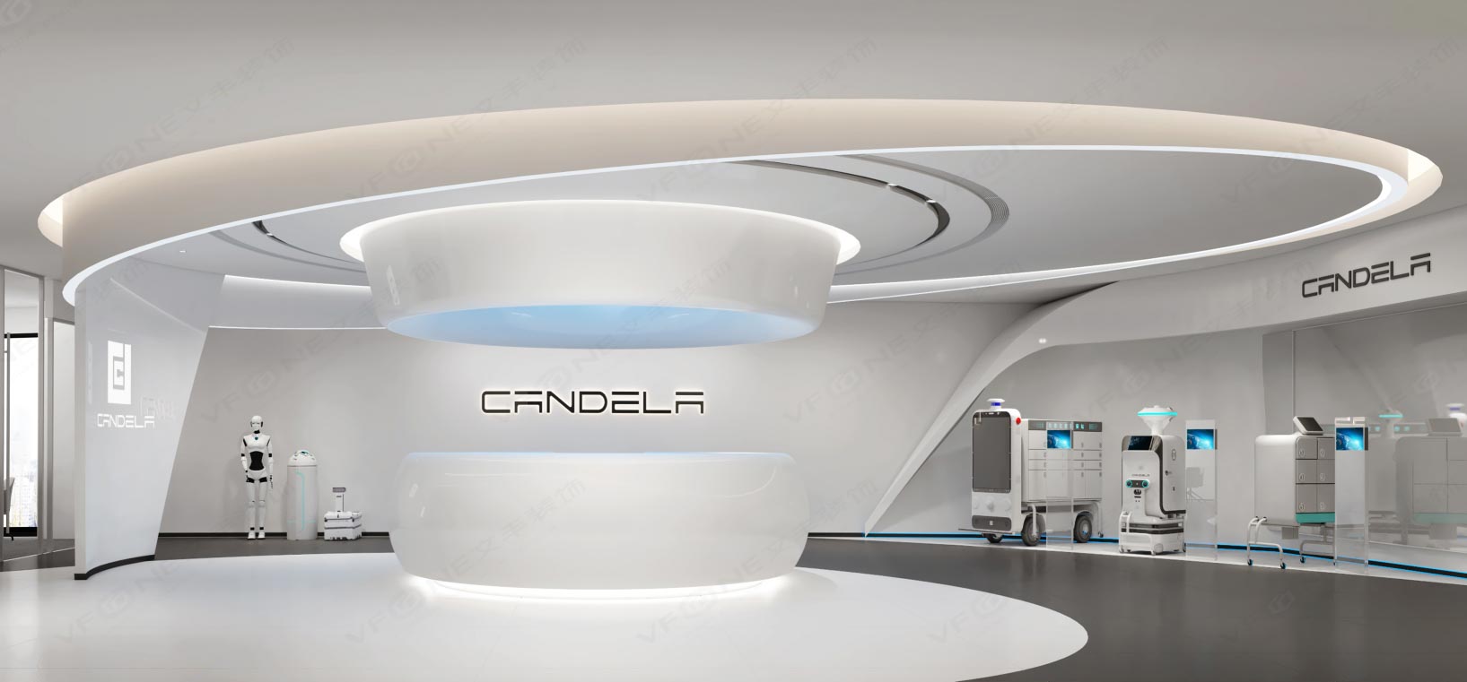 深圳南山展廳設(shè)計(jì)機(jī)器人展廳設(shè)計(jì)效果案例項(xiàng)目-文豐裝飾