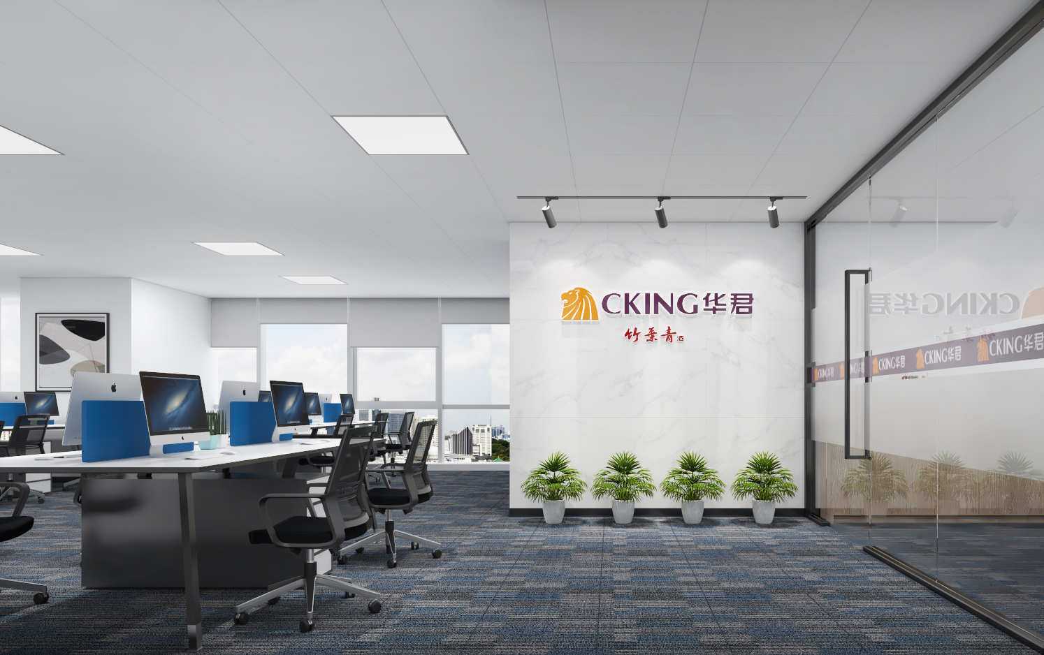 免費(fèi)分享福田金融大廈辦公室設(shè)計(jì)效果參考圖-文豐裝飾公司